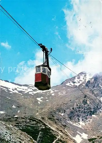 AK / Ansichtskarte  Seilbahn_Cable-Car_Telepherique Vysoke Tatry  Lanovka  