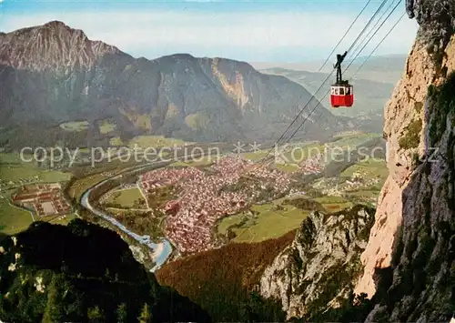 AK / Ansichtskarte  Seilbahn_Cable-Car_Telepherique Predigtstuhl Bahn Bad Reichenhall Hochstaufen 