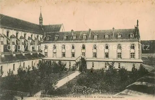 AK / Ansichtskarte Soligny la Trappe_61_Orne Abbaye de la Grande Trappe Cloitre et Cellules des Retraitants 
