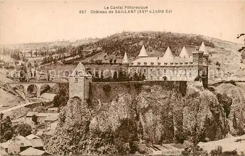 AK / Ansichtskarte Saillant_Chateau_Andelat_15_Cantal Chateau de Saillant cote Est Vue panoramique 