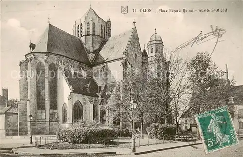 AK / Ansichtskarte Dijon_21_Cote d_Or Place Edgard Quinet Abside St Michel 