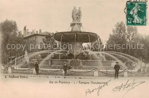 AK / Ansichtskarte Aix en Provence_13 Fontaine Monumentale 