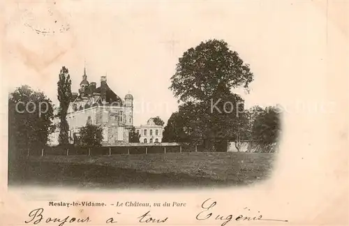 AK / Ansichtskarte Meslay le Vidame_28_Eure et Loir Le Chateau vu du Parc 