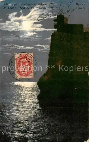 AK / Ansichtskarte 73824515 Ai-Todor_Krim_Crimea Nid de l'hirondelle 