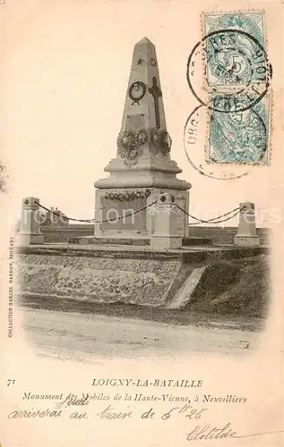AK / Ansichtskarte Loigny la Bataille_28_Eure et Loir Monument des Mobiles de la Haute Vienne a Neuvilliers 