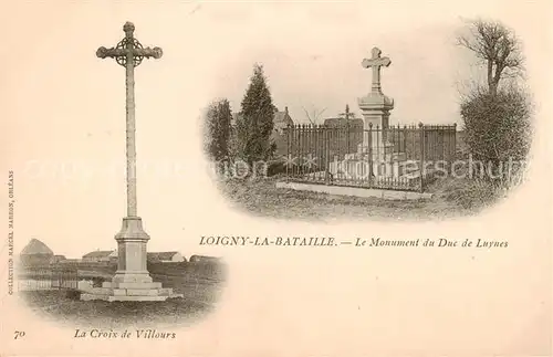 AK / Ansichtskarte Loigny la Bataille_28_Eure et Loir Le Monument du Duc de Luynes La Croix de Villours 