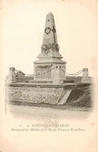 AK / Ansichtskarte Loigny la Bataille_28_Eure et Loir Monument des Mobiles de la Haute Vienne a Neuvilliers 