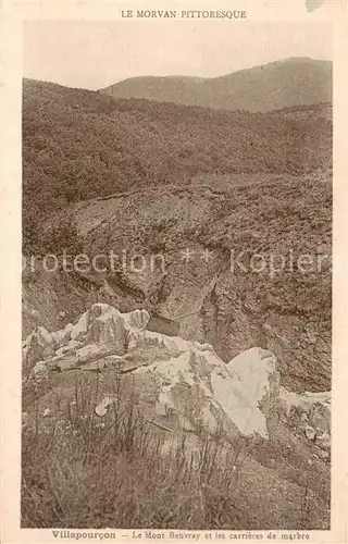 AK / Ansichtskarte Villapourcon Le Mont Beuvray et les carrieres de marbre Villapourcon