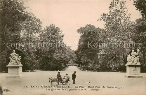 AK / Ansichtskarte Saint Germain en Laye Le Parc Rond Point du Jardin Anglais Saint Germain en Laye