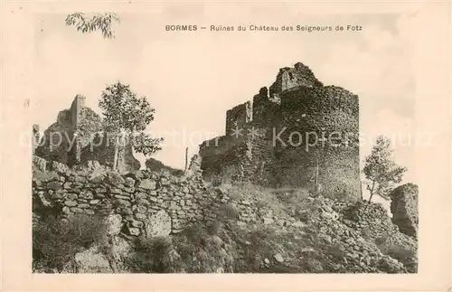 AK / Ansichtskarte Bormes la Faviere_83_Var Ruines du Chateau des Seigneurs de Fotz 