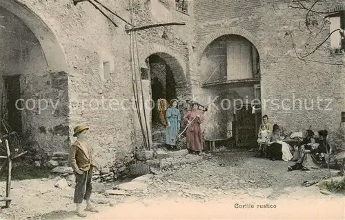 AK / Ansichtskarte Ticino_Tessin_Region Cortilo rustico 