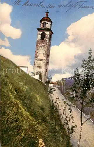 AK / Ansichtskarte St_Moritz_GR Der schiefe Turm St_Moritz_GR