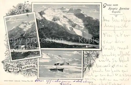 AK / Ansichtskarte Bernina_GR Panorama Hospiz Bernina Bernina_GR