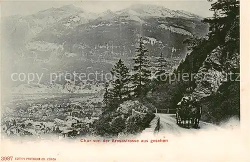 AK / Ansichtskarte Chur_GR Blick von der Arosastrasse Chur_GR