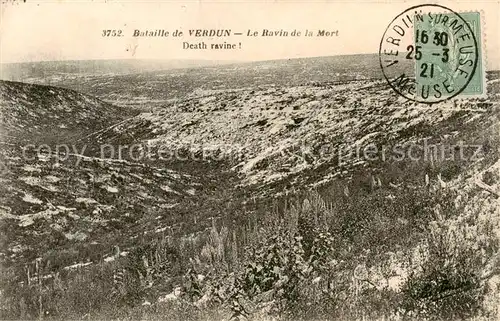 AK / Ansichtskarte Verdun__55_Meuse Bataille de Verdun Le Ravin de la Mort 