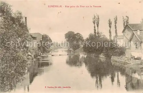 AK / Ansichtskarte Luneville_54_Meurthe et Moselle Vue prise du Pont sur la Vesouze 
