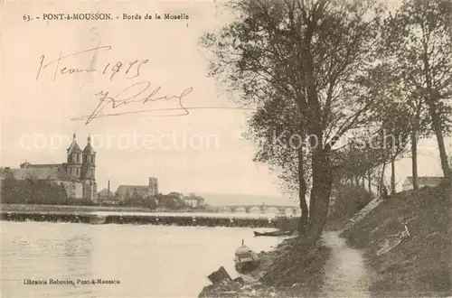 AK / Ansichtskarte Pont a Mousson_54 Bords de la Moselle 