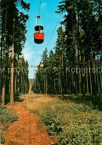 AK / Ansichtskarte Seilbahn_Cable Car_Telepherique Braunlage Harz Wurmberseilbahn 