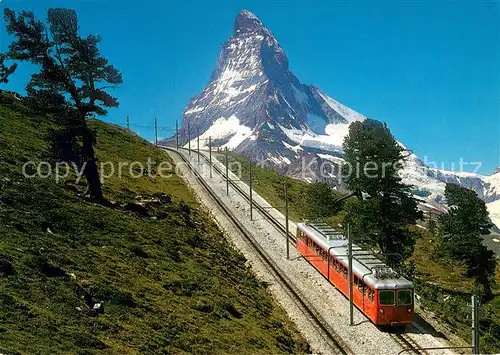 AK / Ansichtskarte Zahnradbahn Zermatt Matterhorn  