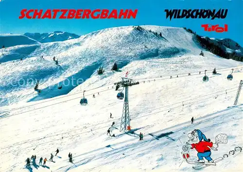 AK / Ansichtskarte Seilbahn_Cable Car_Telepherique Schatzbergbahn Wildschonau Tirol  
