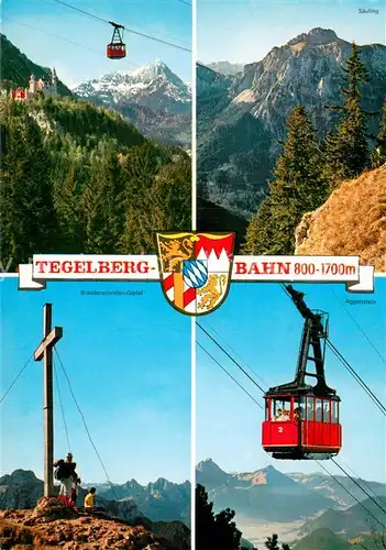 AK / Ansichtskarte Seilbahn_Cable Car_Telepherique Tegelberg Bahn  