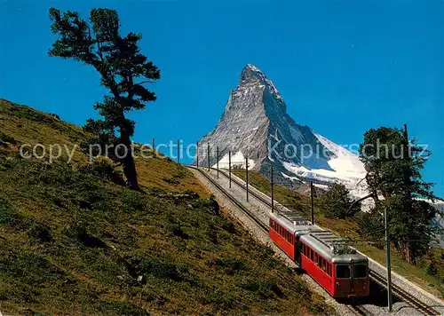 AK / Ansichtskarte Zahnradbahn Schweiz Zermatt Gornergrat  