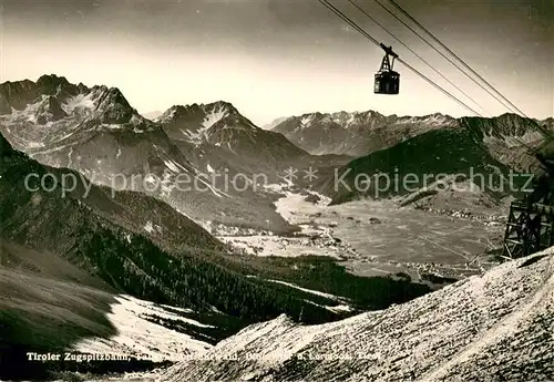 AK / Ansichtskarte Seilbahn_Cable Car_Telepherique Tiroler Zugspitze 