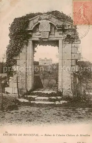 AK / Ansichtskarte Bonneval_28_d_Eure et Loir Ruines de l ancien Chateau de Memillon 
