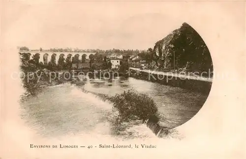 AK / Ansichtskarte Saint Leonard_Limoges_87_Haute Vienne Viaduc 