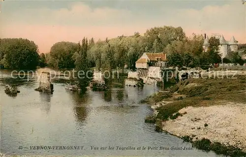 AK / Ansichtskarte Vernonnet Vue sur les Tourelles et le petit bras Saint Jean Vernonnet