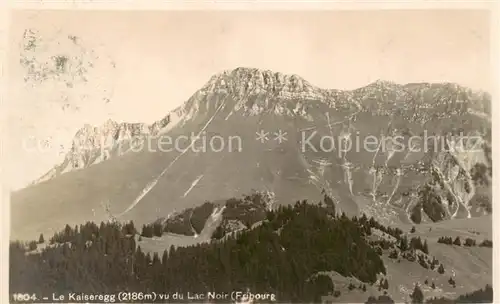 AK / Ansichtskarte Le_Kaiseregg_2186m_FR Vu du Lac Noir Fribourg 