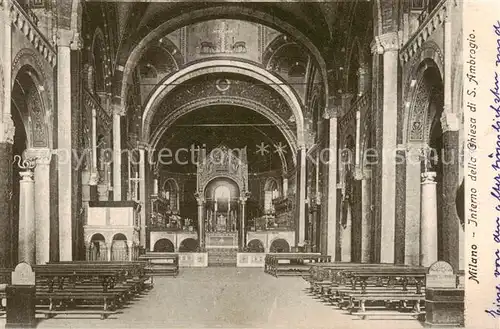 AK / Ansichtskarte Milano_Mailand_IT Interno della Chiesa di San Ambrogio 