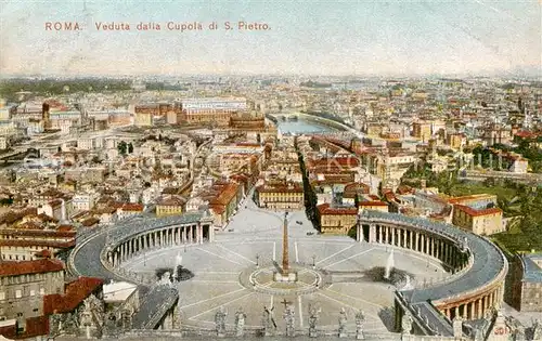 AK / Ansichtskarte Roma__Rom_IT Veduta dalla Cupola di San Pietro 