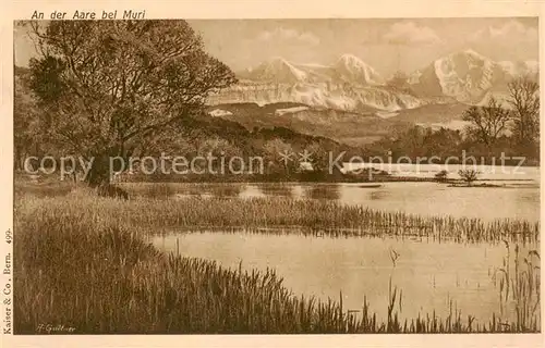 AK / Ansichtskarte Muri_BE Partie an der Aare Muri_BE