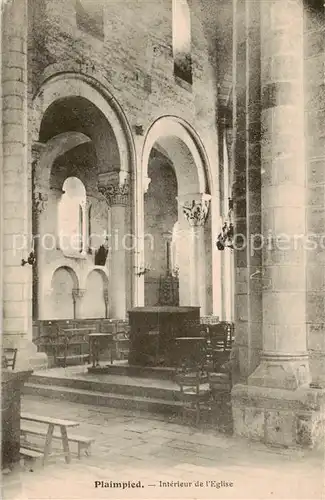 AK / Ansichtskarte Plaimpied Givaudins Interieur de l Eglise Plaimpied Givaudins