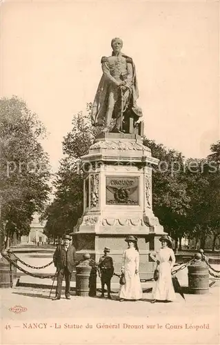 AK / Ansichtskarte Nancy_54 La Statue du General Drouot sur le Cours Leopold 