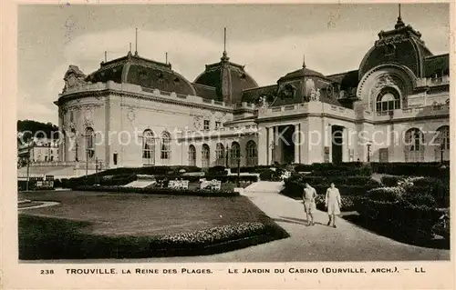 AK / Ansichtskarte Trouville sur Mer La Reine des Plages Le Jardin du Casino Trouville sur Mer