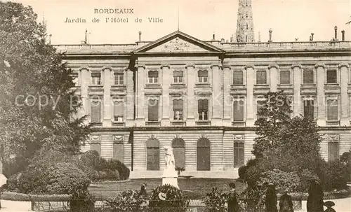 AK / Ansichtskarte Bordeaux_33 Jardin de lHotel de Ville 