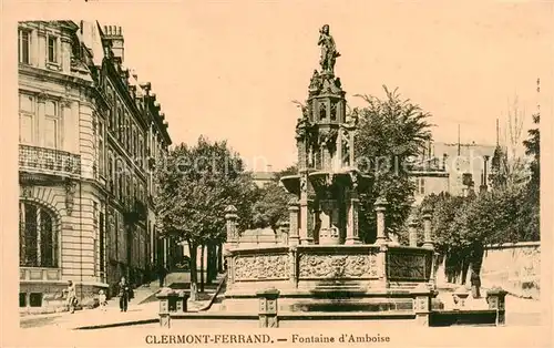 AK / Ansichtskarte Clermont__63 Ferrand Fontaine d Amboise 