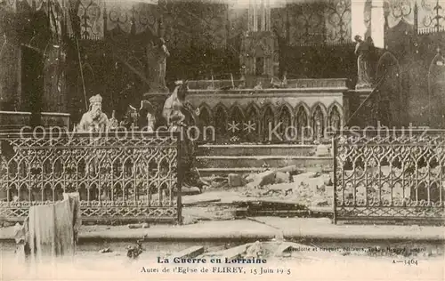 AK / Ansichtskarte Flirey_54_Meurthe et Moselle Autel de lEglise de Flirey 