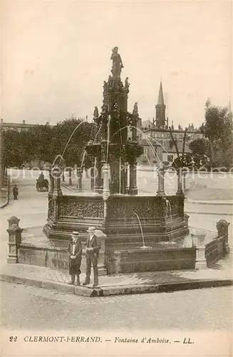AK / Ansichtskarte Clermont__63 Ferrand Fontaine d Amboise 