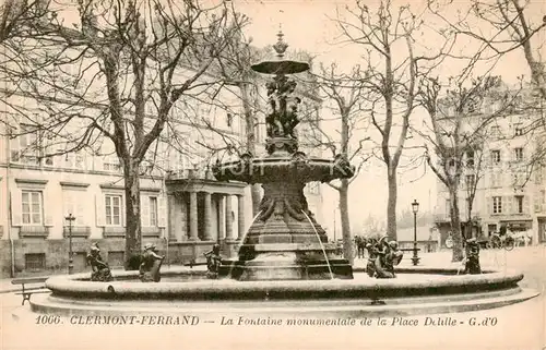 AK / Ansichtskarte Clermont__63 Ferrand La Fontaine monumentale de la Place Delille 