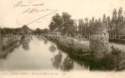 AK / Ansichtskarte Saint Omer_Pas de Calais Vue sur la Riviere de l Aa Saint Omer_Pas de Calais