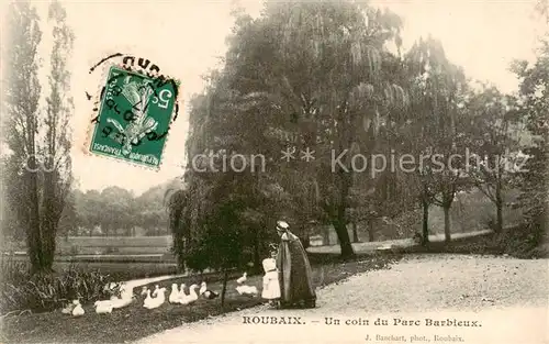 AK / Ansichtskarte Roubaix_59_Nord Un coin du Parc Barbieux 