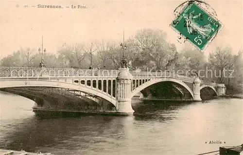 AK / Ansichtskarte Suresnes_92_Hauts de Seine Le Pont 