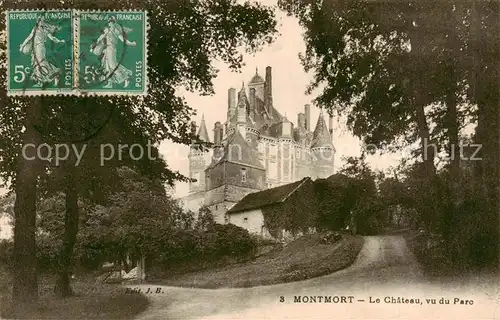 AK / Ansichtskarte Montmort_ Lucy_51 Le Chateau vu du Parc 