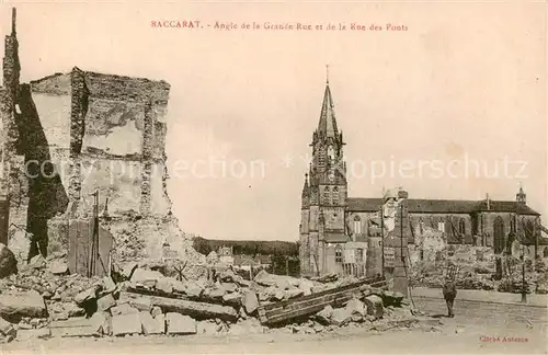 AK / Ansichtskarte Baccarat_54 Angle de la Grande Rue et de la Rue des Ponts 