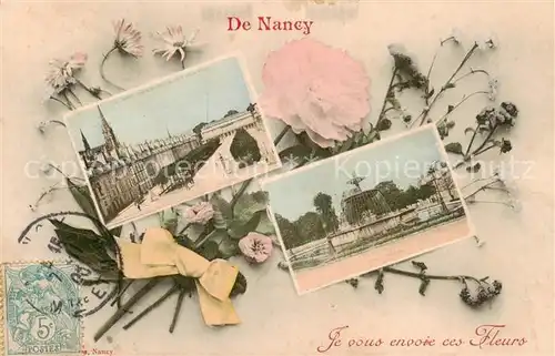 AK / Ansichtskarte Nancy_54 Vue partielle Je vous envoie ces Fleurs 