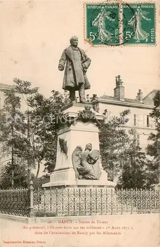 AK / Ansichtskarte Nancy_54 Statue de Thiers 