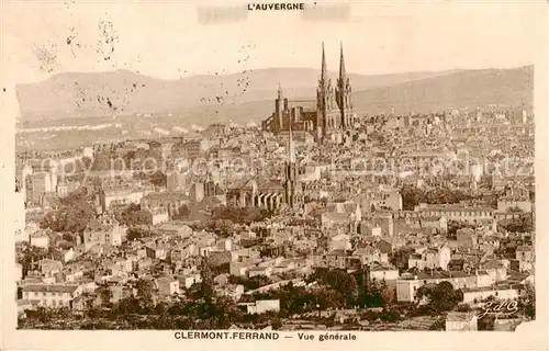AK / Ansichtskarte Clermont__63 Ferrand Vue generale aerienne 